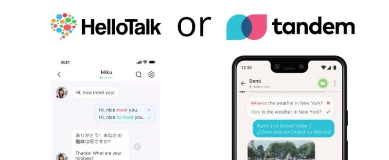 So sánh tính năng và đặc điểm của 2 app Hello Talk và Tandem