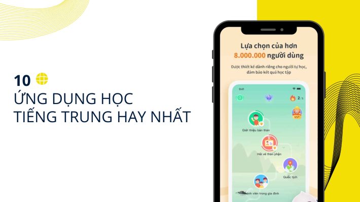 10 ứng dụng học tiếng Trung hay nhất hiện nay