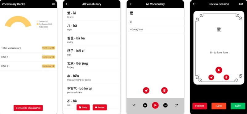 Một số tính năng nổi bật của app Chinesepod Pinyin Chart