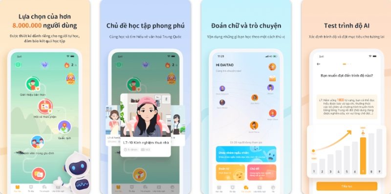 Sử dụng các ứng dụng học tiếng Trung để học tiếng Trung hàng ngày 