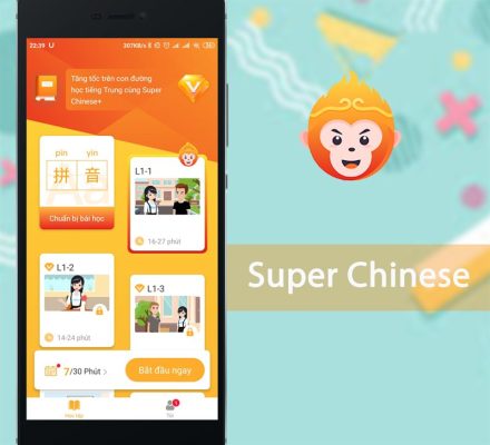 Test kiến thức đã học ở app Super Chinese