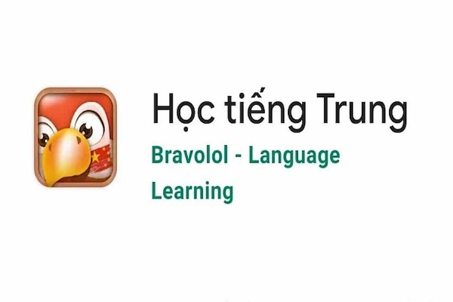 Ứng dụng học tiếng Trung liên kết với Bravolol trên App Store hoặc CH Play