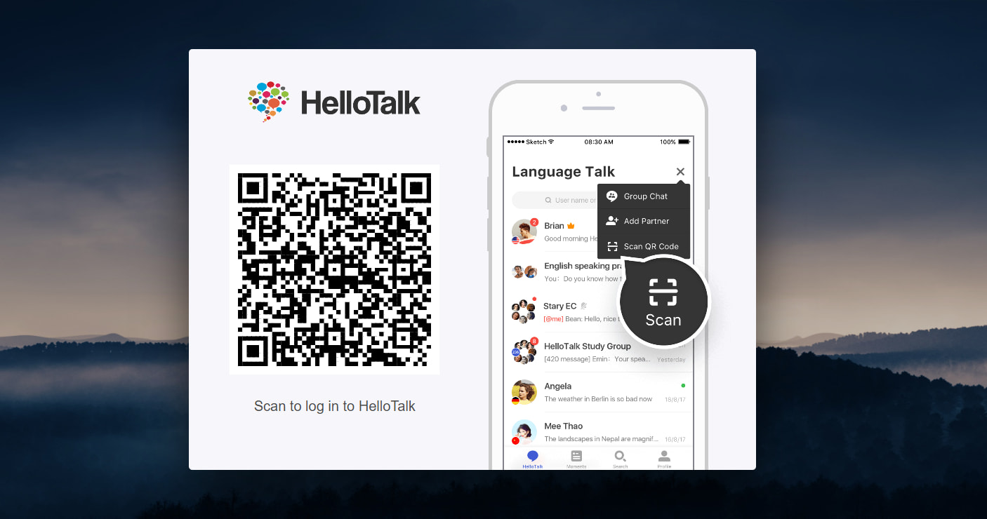 Hello Talk cho phép bạn tìm kiếm người học có cùng trình độ với nhau