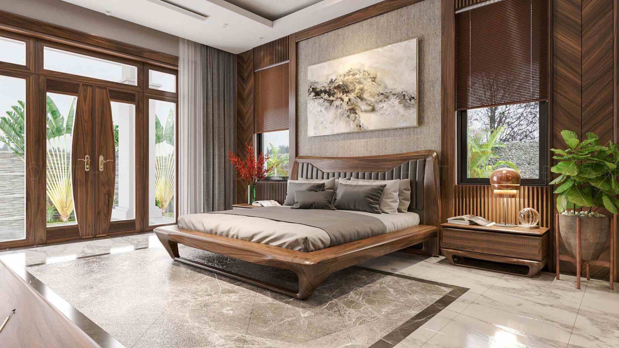 Thiết kế giường tủ, bàn gỗ cần có sự hài hoà về màu sắc và tính thẩm mỹ 