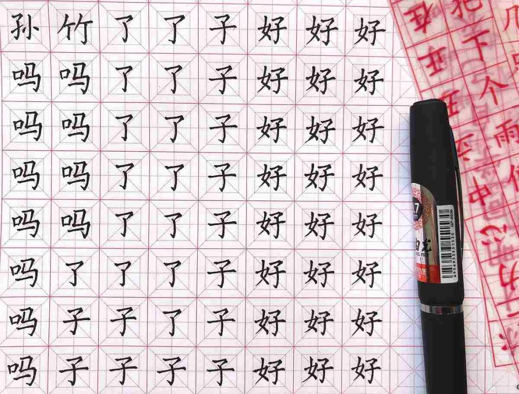 Luyện tập viết chữ Hán theo quy tắc bút thuận để các nét chữ được chính xác